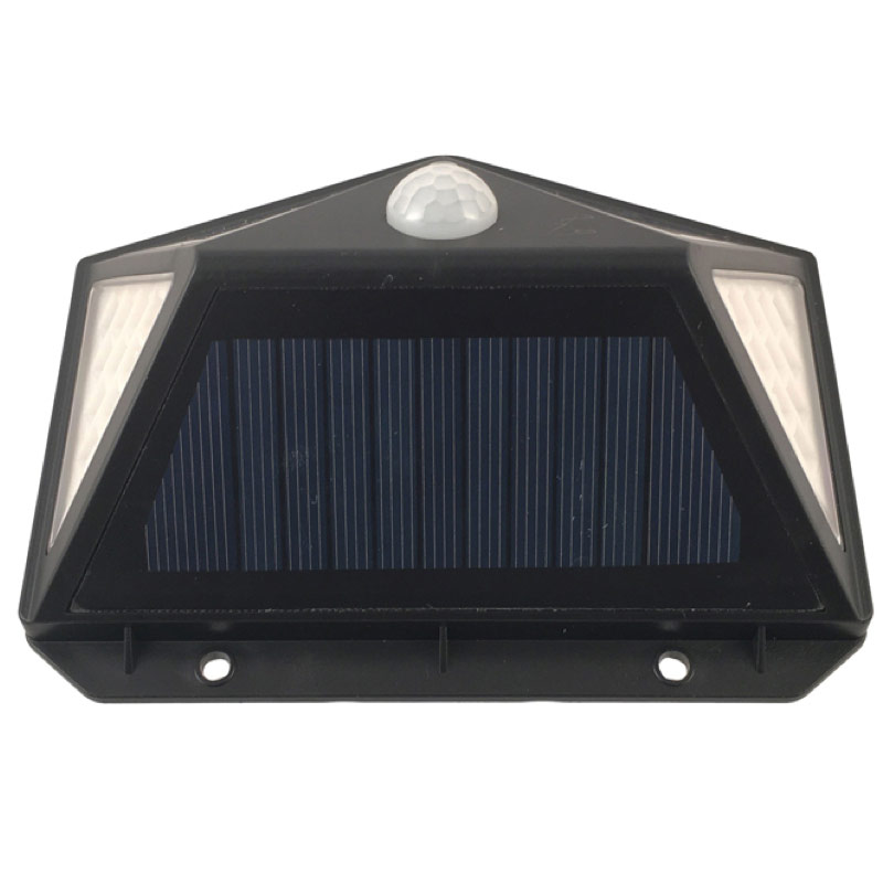 LED Solar Wall Lamp With Motion Sensor, 270 Degree Beam Angle, Small Size With 100 High Output Dimmable LED's, IP 65, ID-944