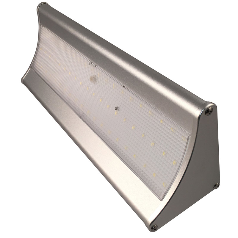 LED Solar Powered High Tech Light, Wide Radar Motion Sensor, 8 Watts, Dimmable, 60 LEDs, IP65, All In One, ID-960