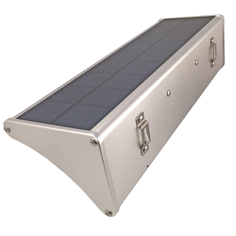 LED Solar Powered High Tech Light, Wide Radar Motion Sensor, 8 Watts, Dimmable, 60 LEDs, IP65, All In One, ID-960