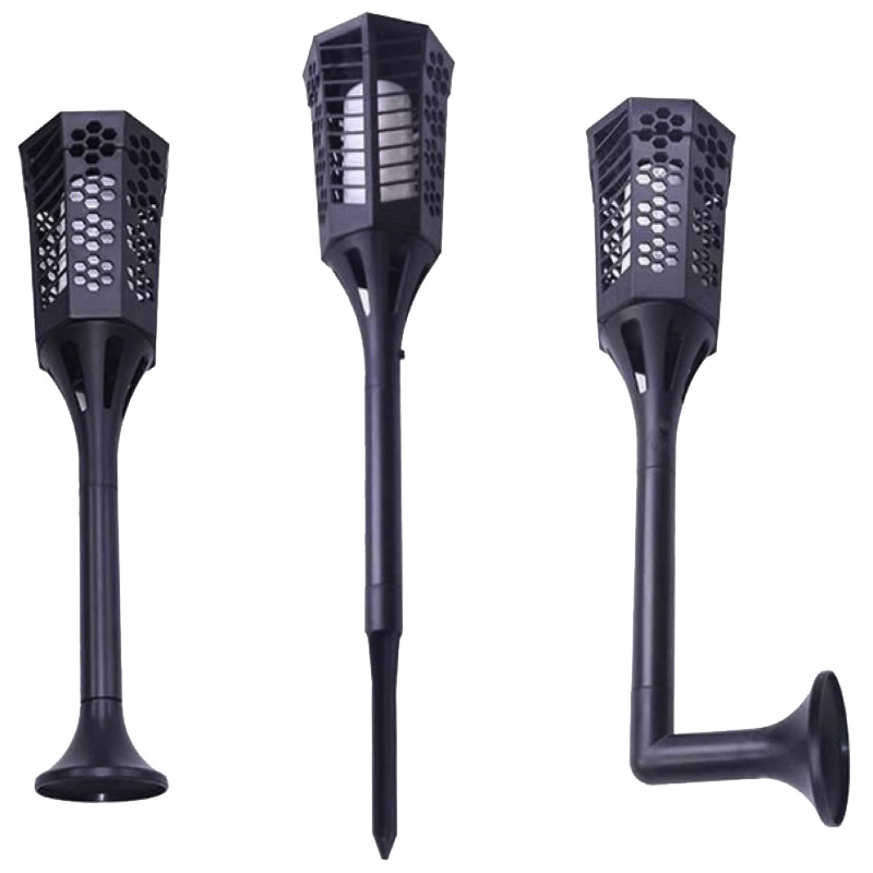 LED Solar Landscape Flame Dancing Torch Lights, 2 Pack, 3 Watts, Solar Powered Dusk To Dawn Operation, IP 65, ID-930