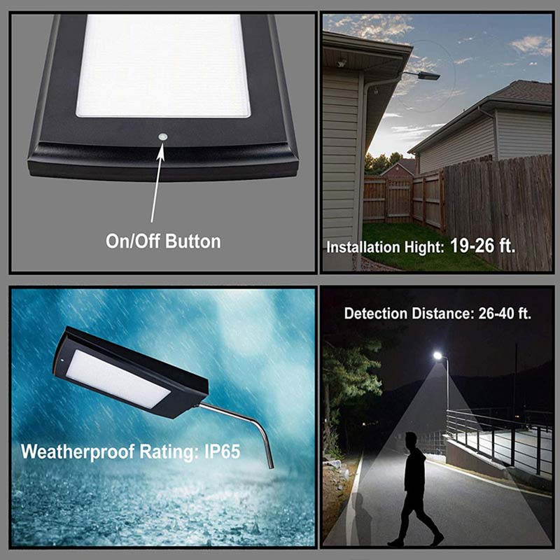Solar Powered LED Motion Sensor Light, High Quality, High Power, 15 Watt, 2100 Lumens, 168 LED's, IP65, ID-952