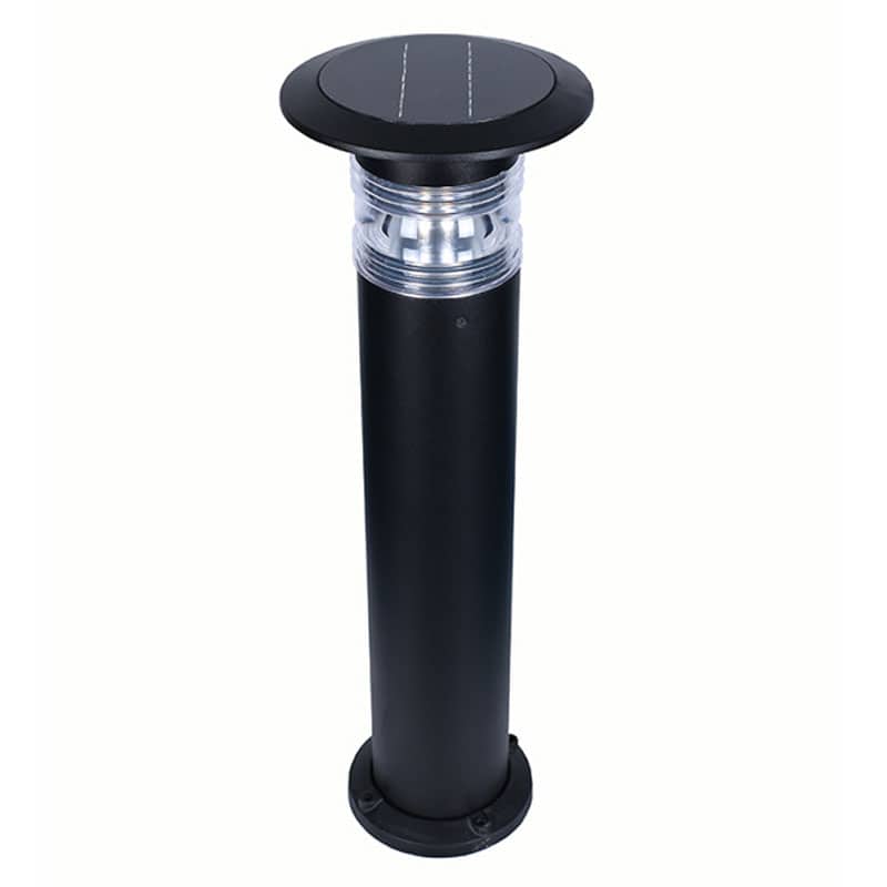 LED High Tech Solar Powered Bollard Fixture, Comparable to 30 Watt Halogen, Using Only 1.8 Watts, ID-1019