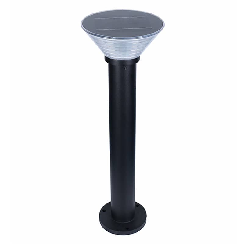 LED Solar Powered Bollard Fixture, Comparable to 60 Watt Halogen, 420 Lumens, 120 Watt Beam Angle, ID-1020