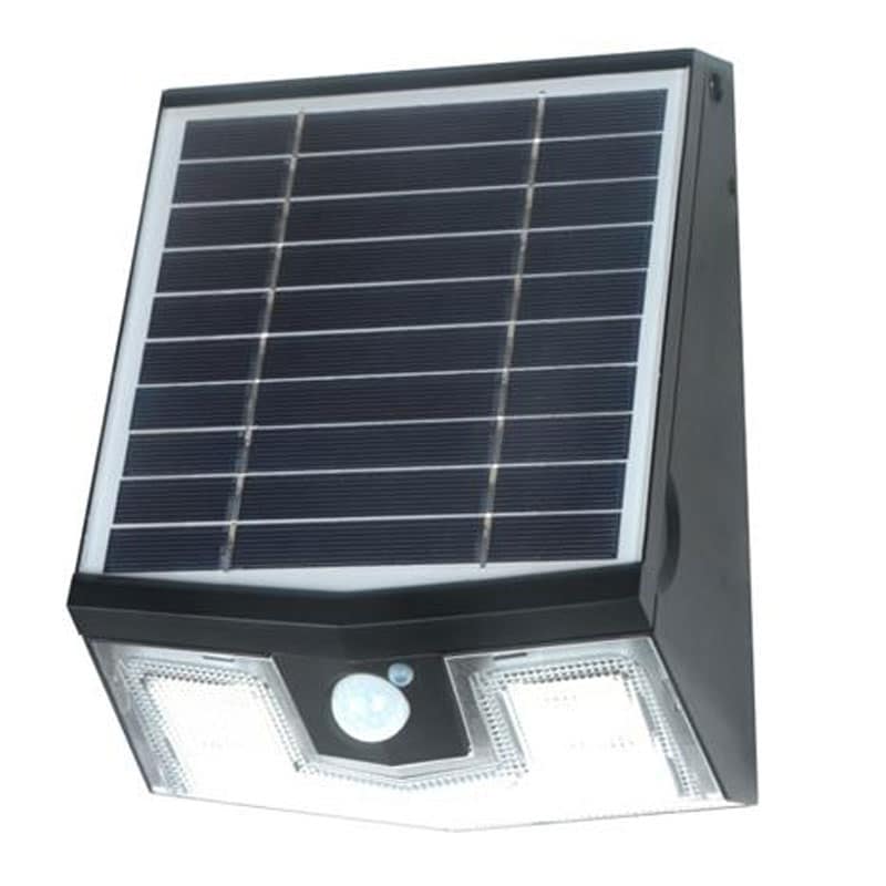 Solera 7 Watt LED Solar Powered Wall Pack, Replaces 50 Watt Halogen, 700 Lumens, 3 Modes, All-In-One Design, ID-1026