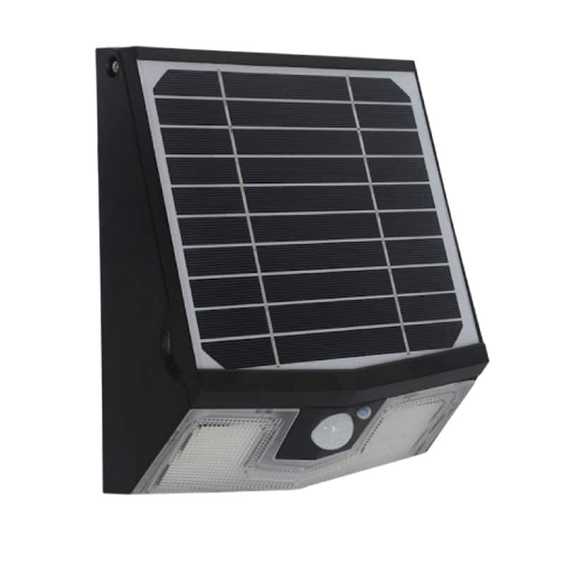 Solera 7 Watt LED Solar Powered Wall Pack, Replaces 50 Watt Halogen, 700 Lumens, 3 Modes, All-In-One Design, ID-1026