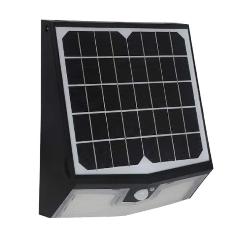 Solera 15 Watt LED Solar Powered Wall Pack, Replaces 100 Watt Halogen, 1500 Lumens, 3 Modes, All-In-One Design, ID-1027
