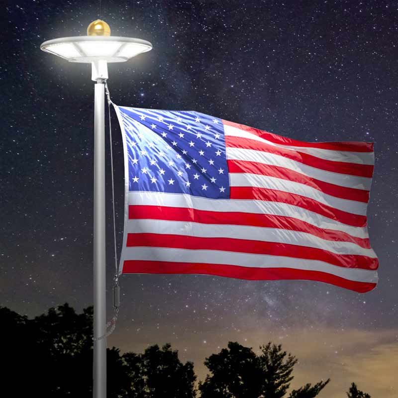 Led deals flag pole