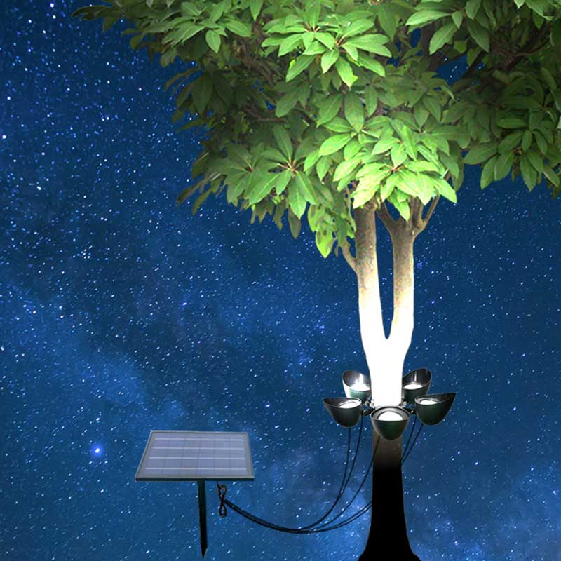 Solar Powered Led Tree Lights Dusk To, Can You Put Solar Lights In Trees