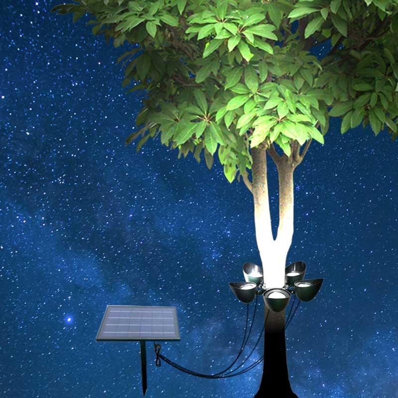 LED Solar Powered Tree Light, 1500 Lumens, Automatic Dusk to Dawn, ID-1033