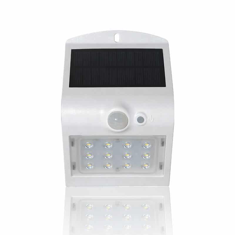 Solar LED 1.5 Watt Wall Light, 220 Lumens, IP65, 10 High Output 2835 LED's, Li-ion Battery, ID-1078