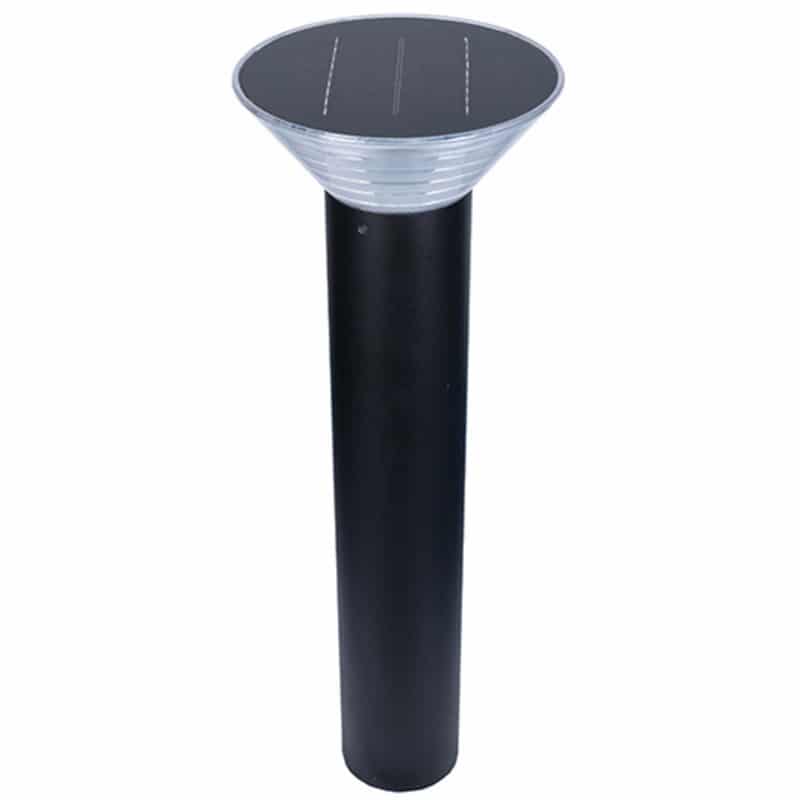 Bollard Solar Powered LED Fixture, Comparable to 50 Watt Halogen, 385 Lumens, ID-1096