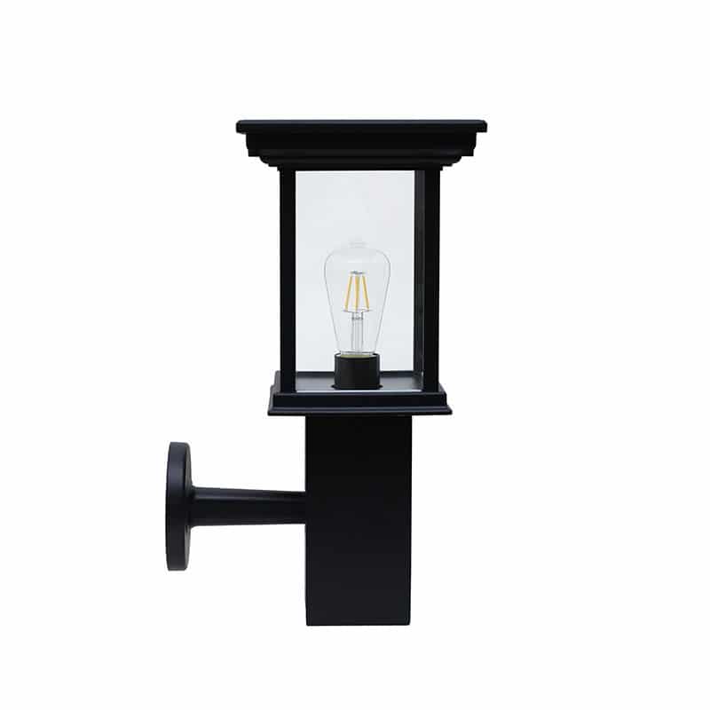 Bollard Wall Mount Solar Powered LED Fixture, Comparable To 50 Watt Halogen, ID-1099