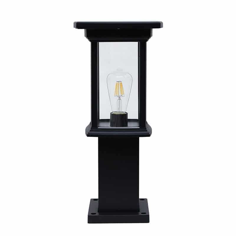 Bollard Solar Powered LED Fixture, Comparable To 50 Watt Halogen, 330 Lumens, ID-1101