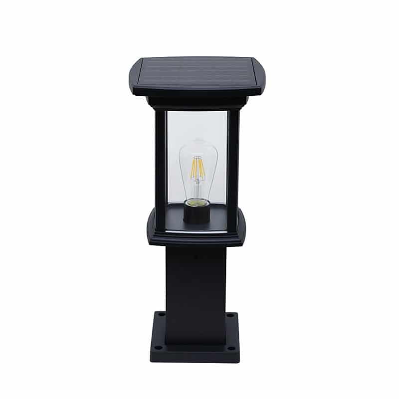 Bollard Solar Powered LED Fixture, Comparable To 50 Watt Halogen, 330 Lumens, ID-1101