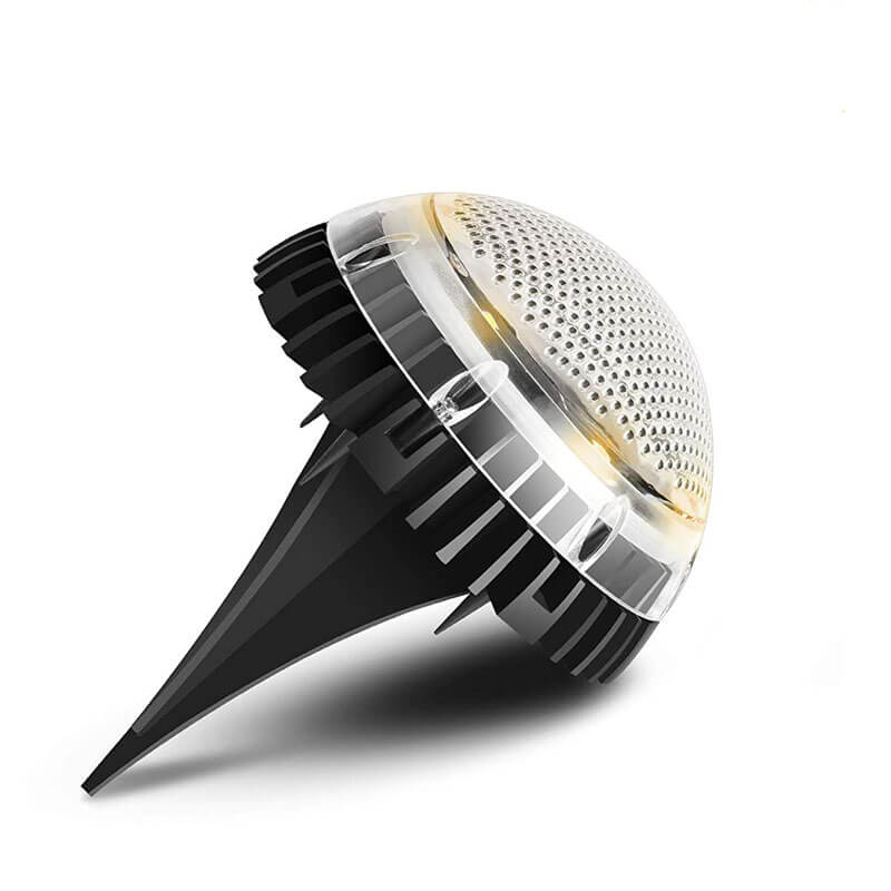 LED Solar Powered Waterproof Dome In Ground or Wall Mount Light, 8 High Output LEDs, IP67, 12 Hour Working Time