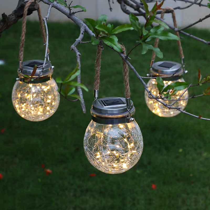 LED Solar Powered Glass Bottle Light, Waterproof,  Outdoor, Garden Decoration Light, 20 LED Copper Light String, 2 Pack