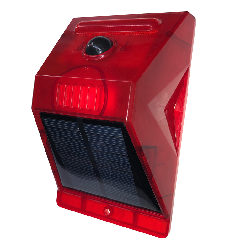 Solar LED Alarm Security Light, Motion Detector, 129db Sound Siren, IP65 Rated, With Remote